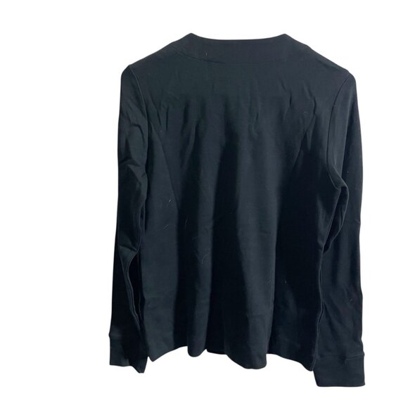 Isaac Mizrahi Live Essentials Womens XS Black Button Cardigan - Picture 4 of 4